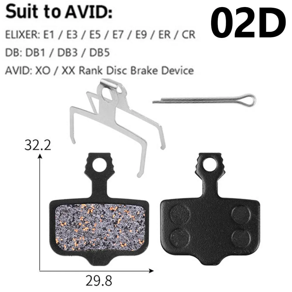 1 Pair/2pcs MTB DISC Brake Pads for Shimano XT DEORE MT200 315 For Magura/TEKTRO/AVID/MEGURA/HAYS Resin/Metal Disc Brake Pads