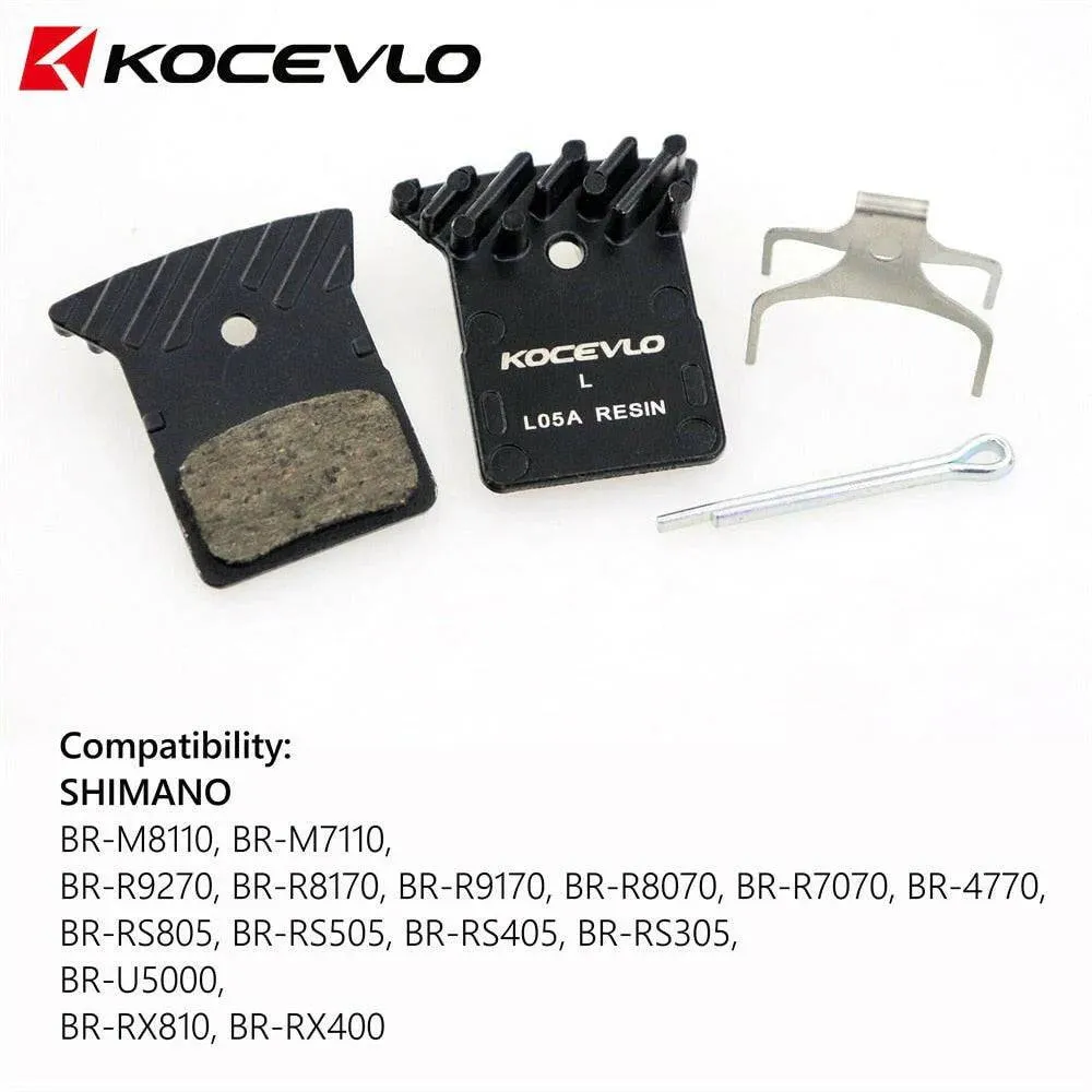 2 Pair Kocevlo L05A Resin ICE Brake Pad for SHIMANO Road Disc Brake Caliper up L03A/L02A