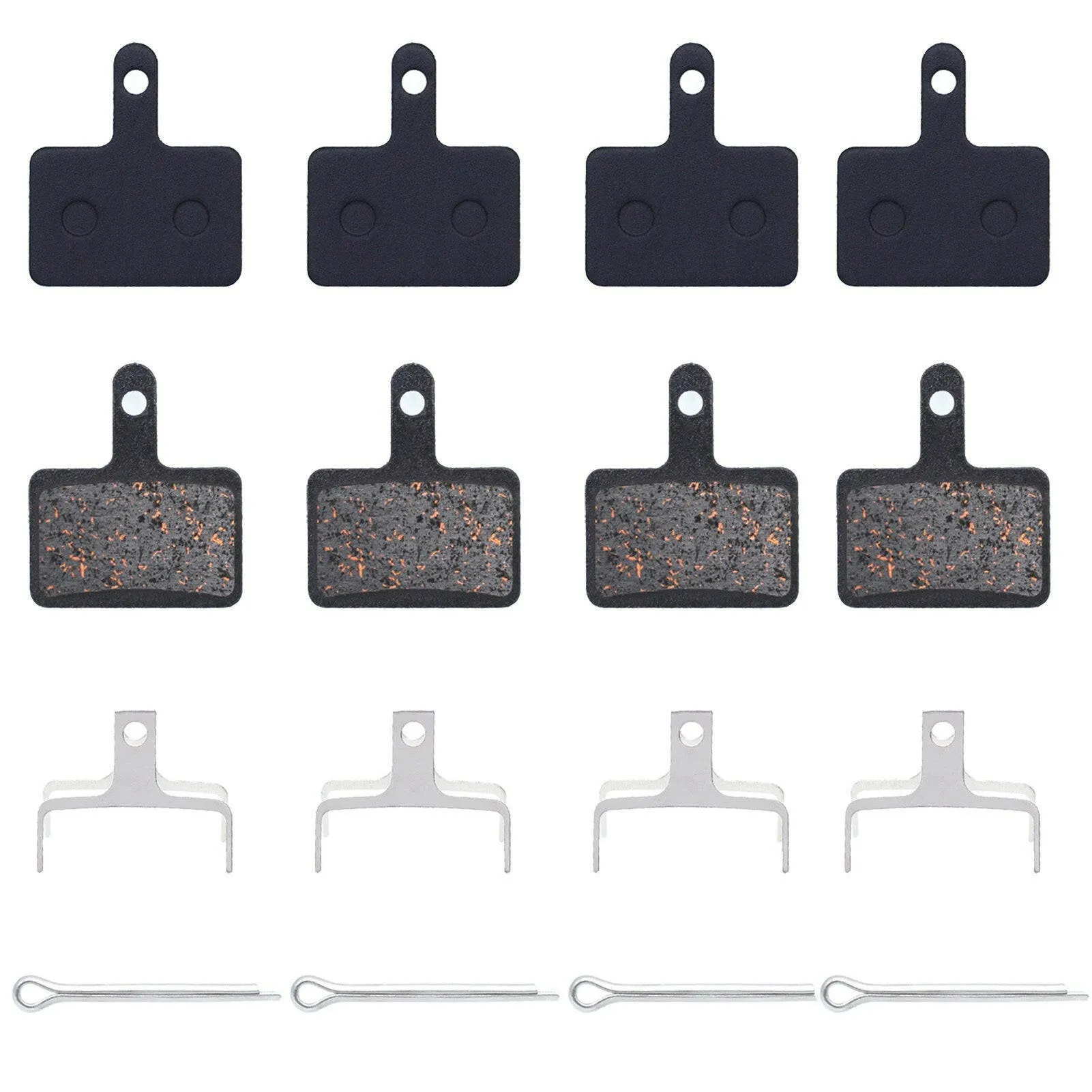 4 Pairs Bicycle Brake Pads Mountain Bike Disc Brake Pads Replacement for M355