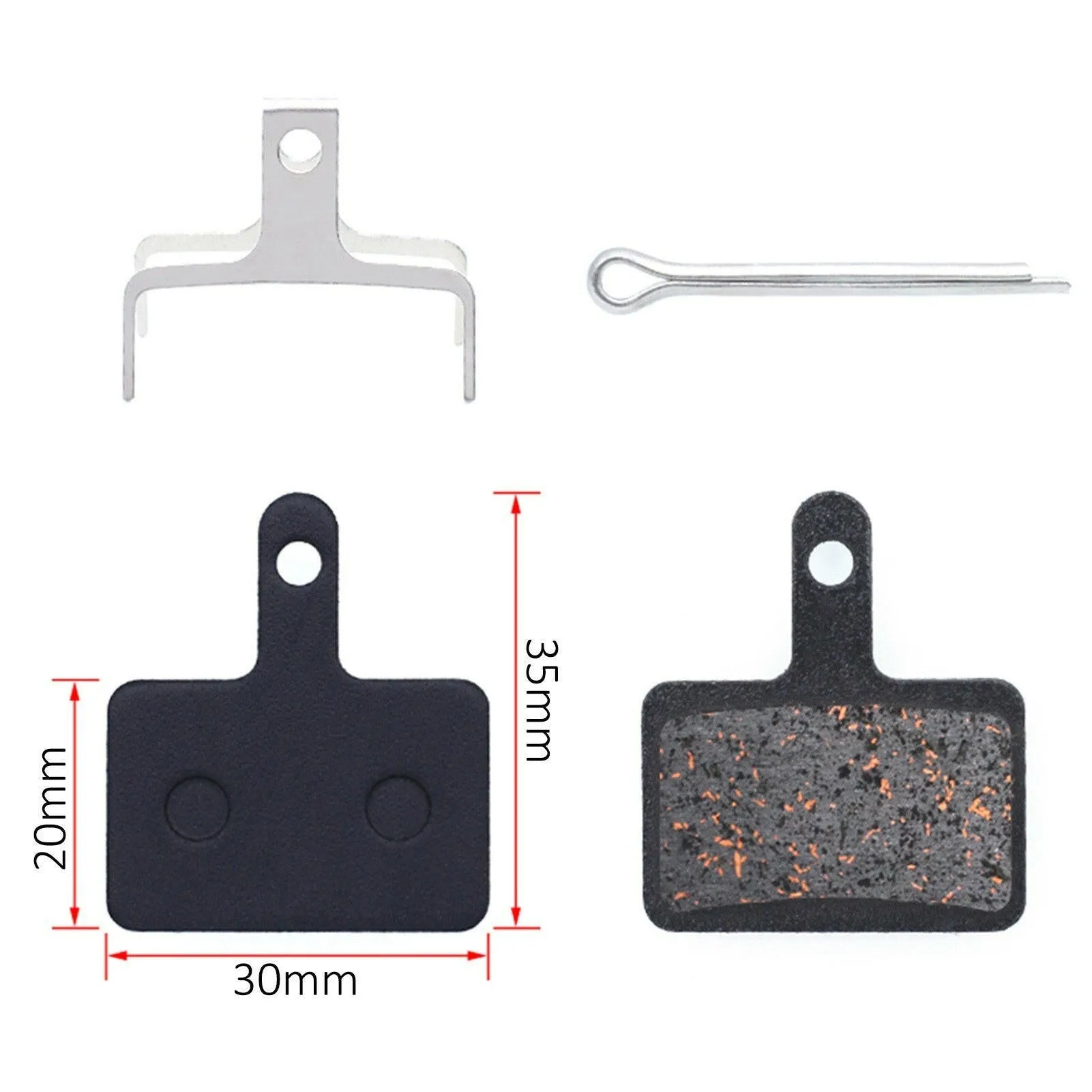 4 Pairs Bicycle Brake Pads Mountain Bike Disc Brake Pads Replacement for M355