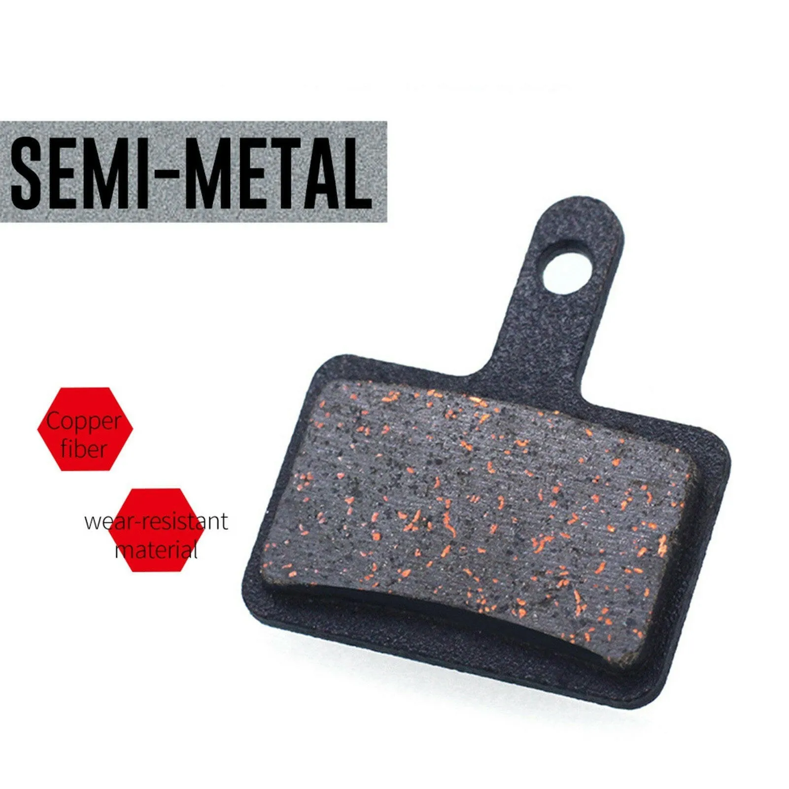 4 Pairs Bicycle Brake Pads Mountain Bike Disc Brake Pads Replacement for M355