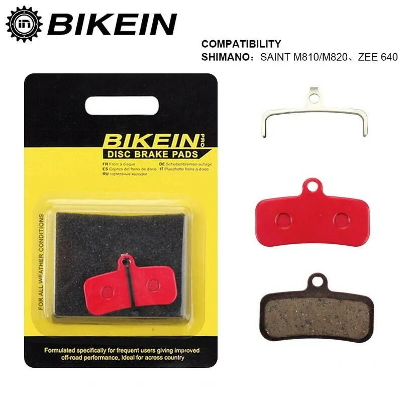 4 pairs Resin/ceramic/Full metal Bike Disc Brake Pads Suit for Shimano Saint M810 M820 ZEE 640 H01 MTB Hydraulic Brake Pad