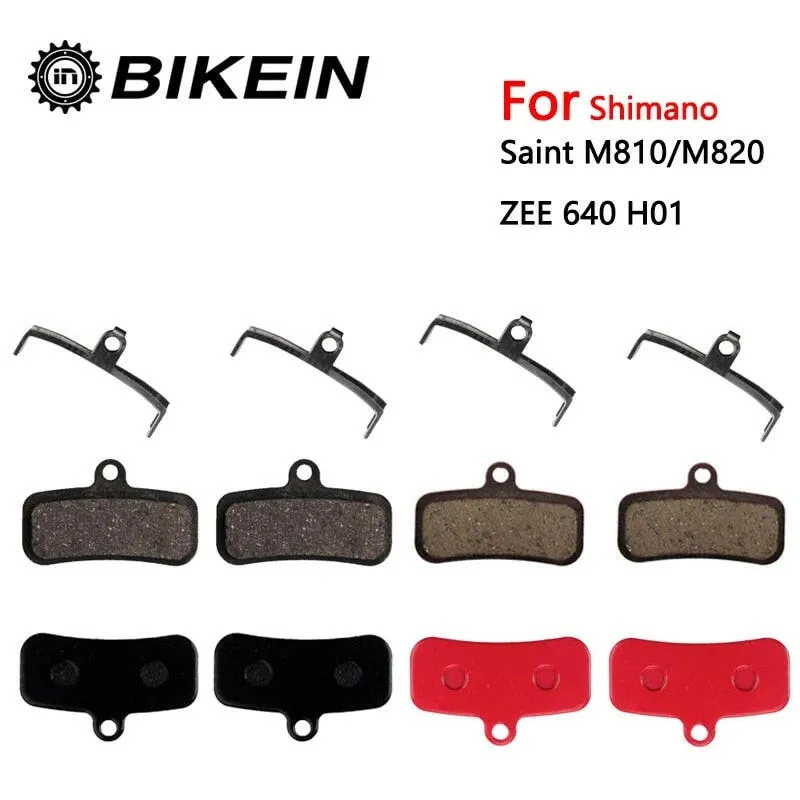 4 pairs Resin/ceramic/Full metal Bike Disc Brake Pads Suit for Shimano Saint M810 M820 ZEE 640 H01 MTB Hydraulic Brake Pad