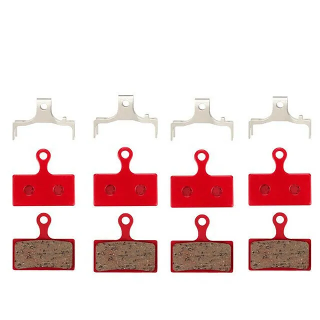 4 Pairs Resin/ceramic/Full metal MTB Bike Bicycle Disc Brake Pads for ShimanoM988 M985 XT/TR M785/SLX M666 M675/Deore M615 S700