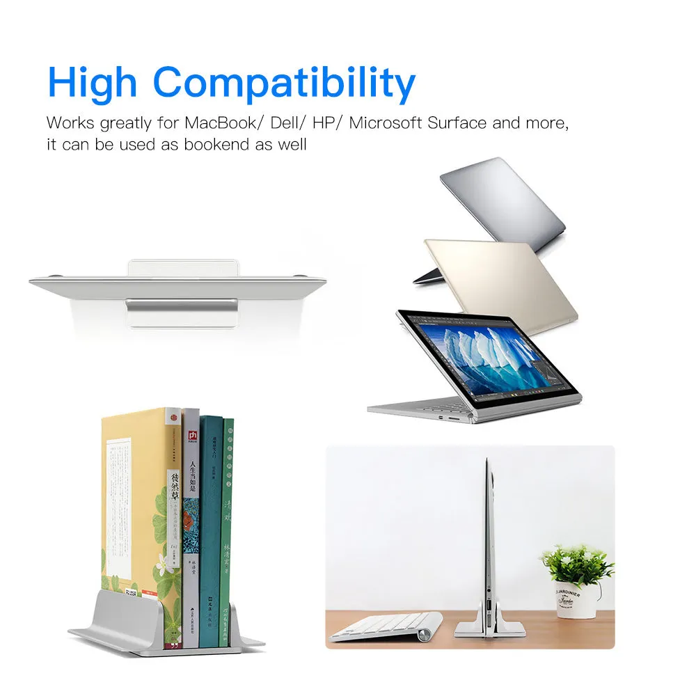 Adjustable Vertical Laptop Stand Aluminum