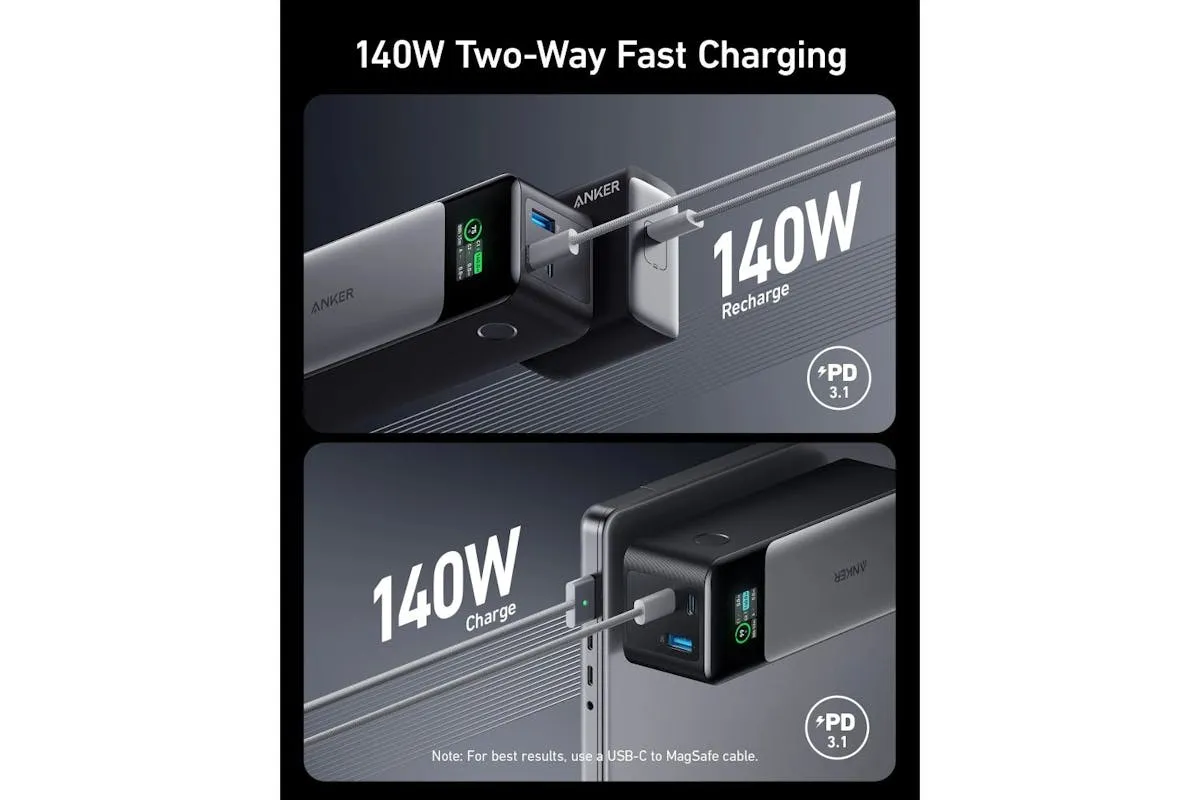 Anker 737 Power Bank (PowerCore 24K) | Black