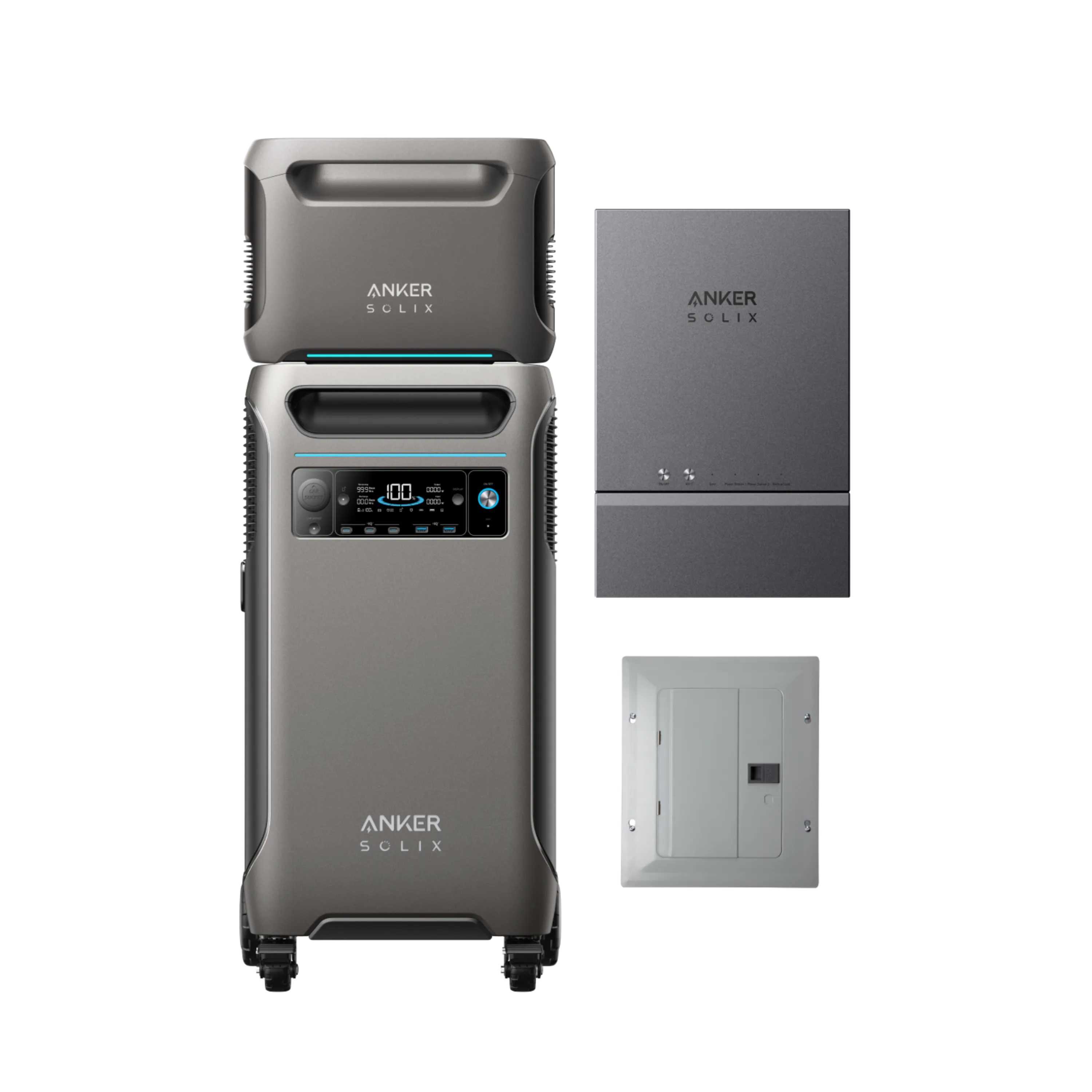 Anker Solix F3800   Expansion Battery   Home Power Panel   Subpanel   FREE Protective Cover Bag