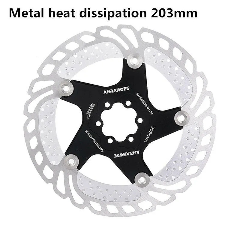 ANRANCEE Mountain Bike Cooling Disc Brake Floating Pads 140mm 160mm 180mm 203mm 6 Bolts Cool Down Bicycle Rotor VS RT99 RT86