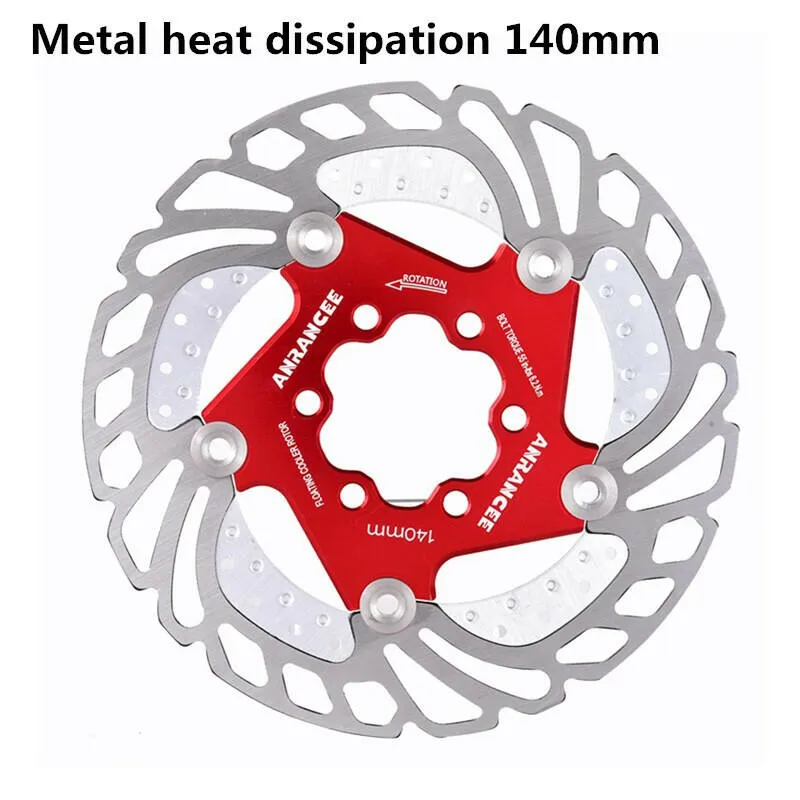 ANRANCEE Mountain Bike Cooling Disc Brake Floating Pads 140mm 160mm 180mm 203mm 6 Bolts Cool Down Bicycle Rotor VS RT99 RT86