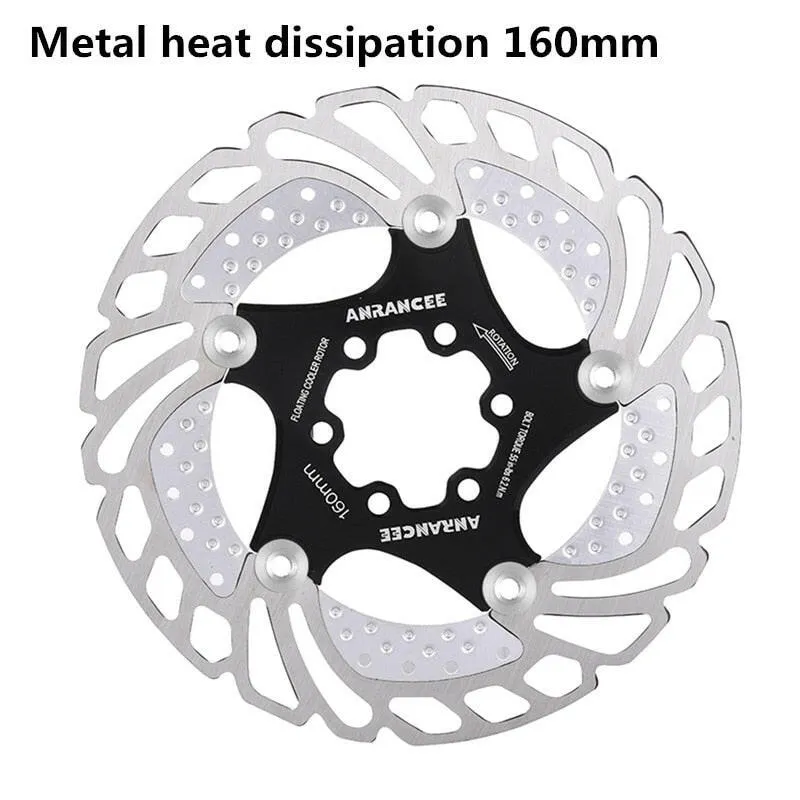 ANRANCEE Mountain Bike Cooling Disc Brake Floating Pads 140mm 160mm 180mm 203mm 6 Bolts Cool Down Bicycle Rotor VS RT99 RT86