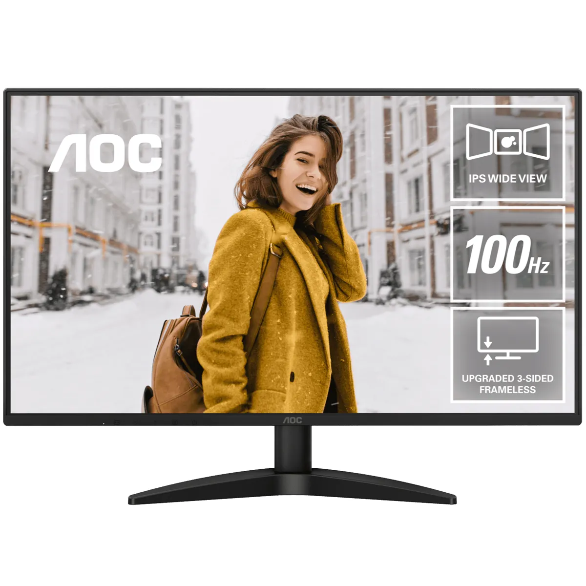 AOC 3-SIDED FRAMELESS LED 27B36H