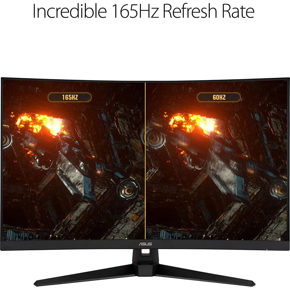 ASUS - DISPLAY 31.5-Inch TUF Gaming VG32VQ1B Curved LCD WQHD 2560 X 1440 165Hz - Open Box