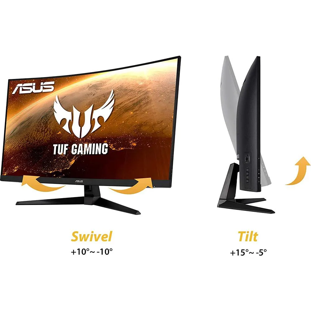 ASUS - DISPLAY 31.5-Inch TUF Gaming VG32VQ1B Curved LCD WQHD 2560 X 1440 165Hz - Open Box