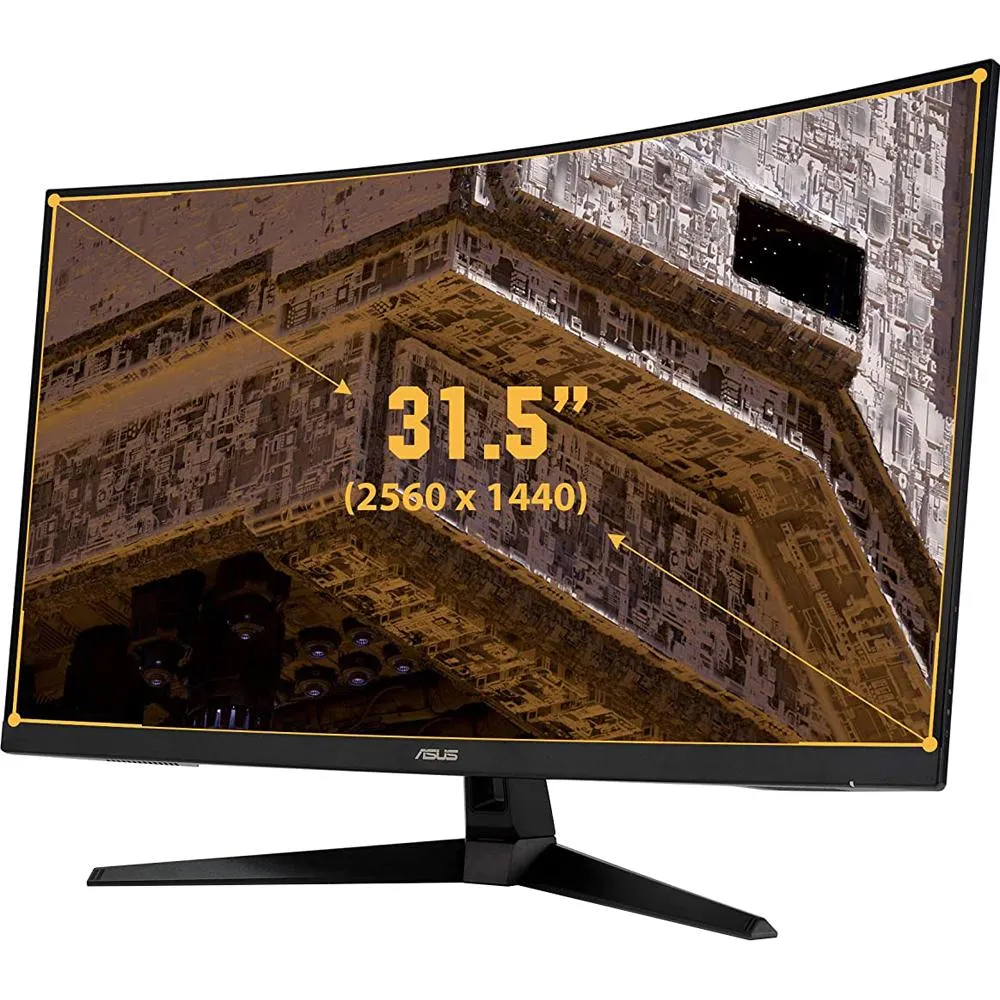 ASUS - DISPLAY 31.5-Inch TUF Gaming VG32VQ1B Curved LCD WQHD 2560 X 1440 165Hz - Open Box