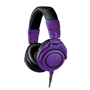 AUDIO TECHNICA PROFESSIONAL STUDIO MONITOR HEADPHONE M50X LIMITED EDITION PURPLE BLACK, CLOSED-BACK