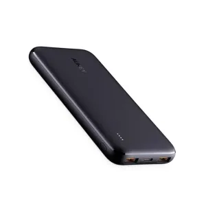 Aukey PB-N73 10000mAh Basix Sllim Power Bank (Black)