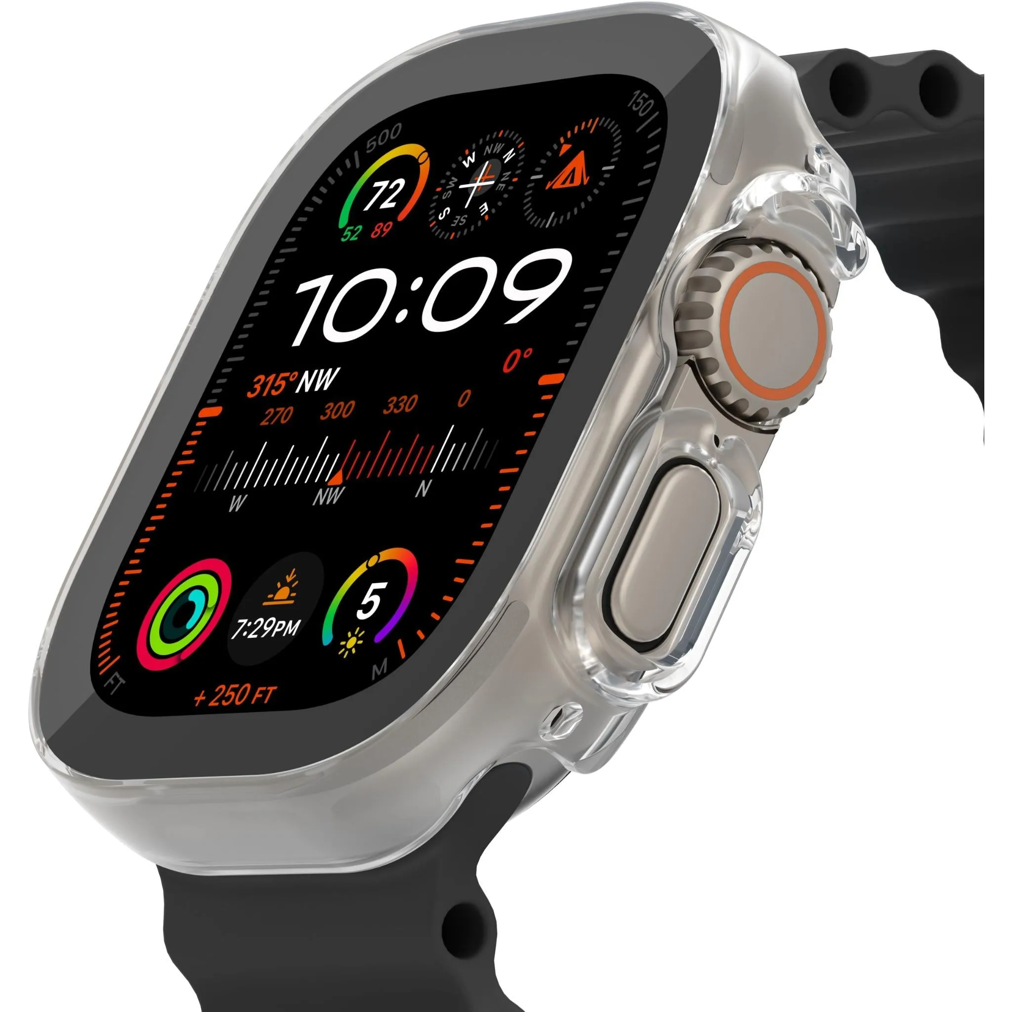 Belkin ScreenForce TemperedCurve 2-in-1 Screen Protector   Bumper for Apple Watch Ultra/Ultra 2