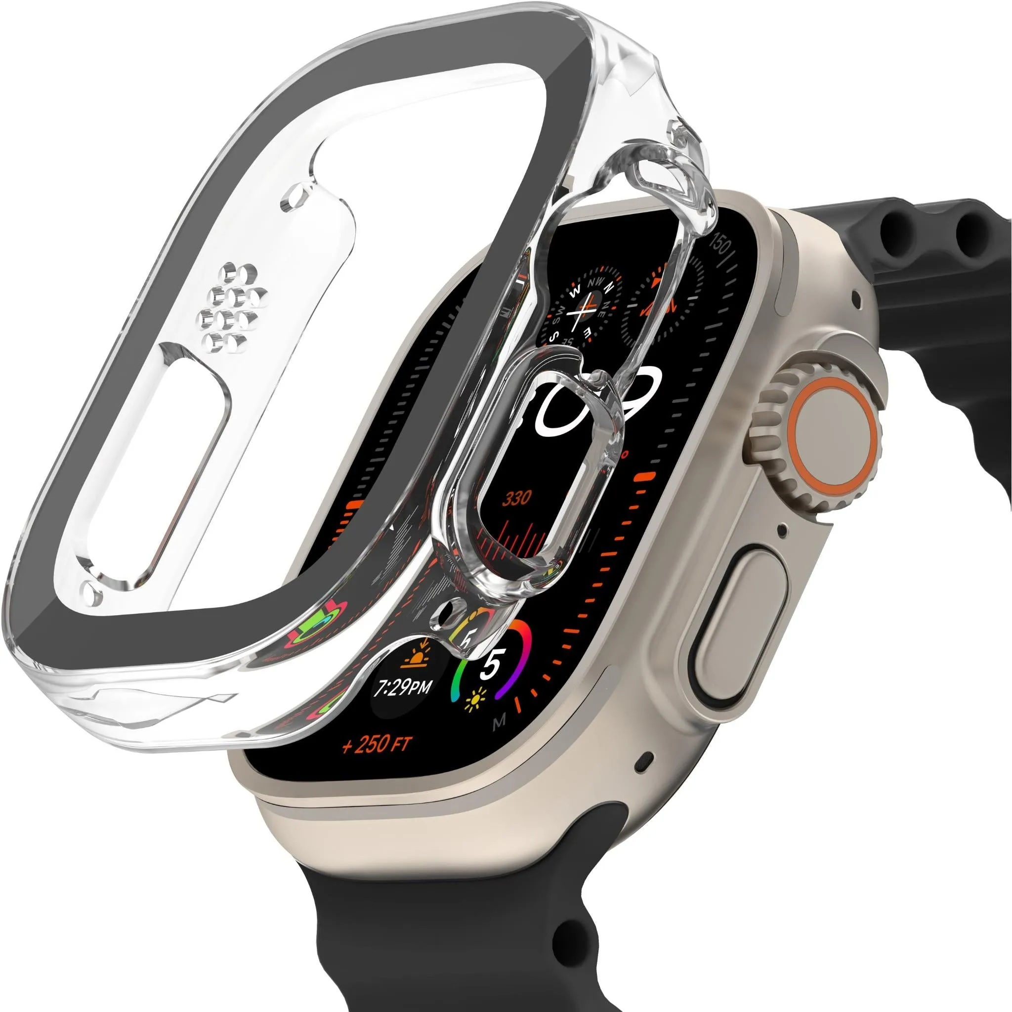Belkin ScreenForce TemperedCurve 2-in-1 Screen Protector   Bumper for Apple Watch Ultra/Ultra 2