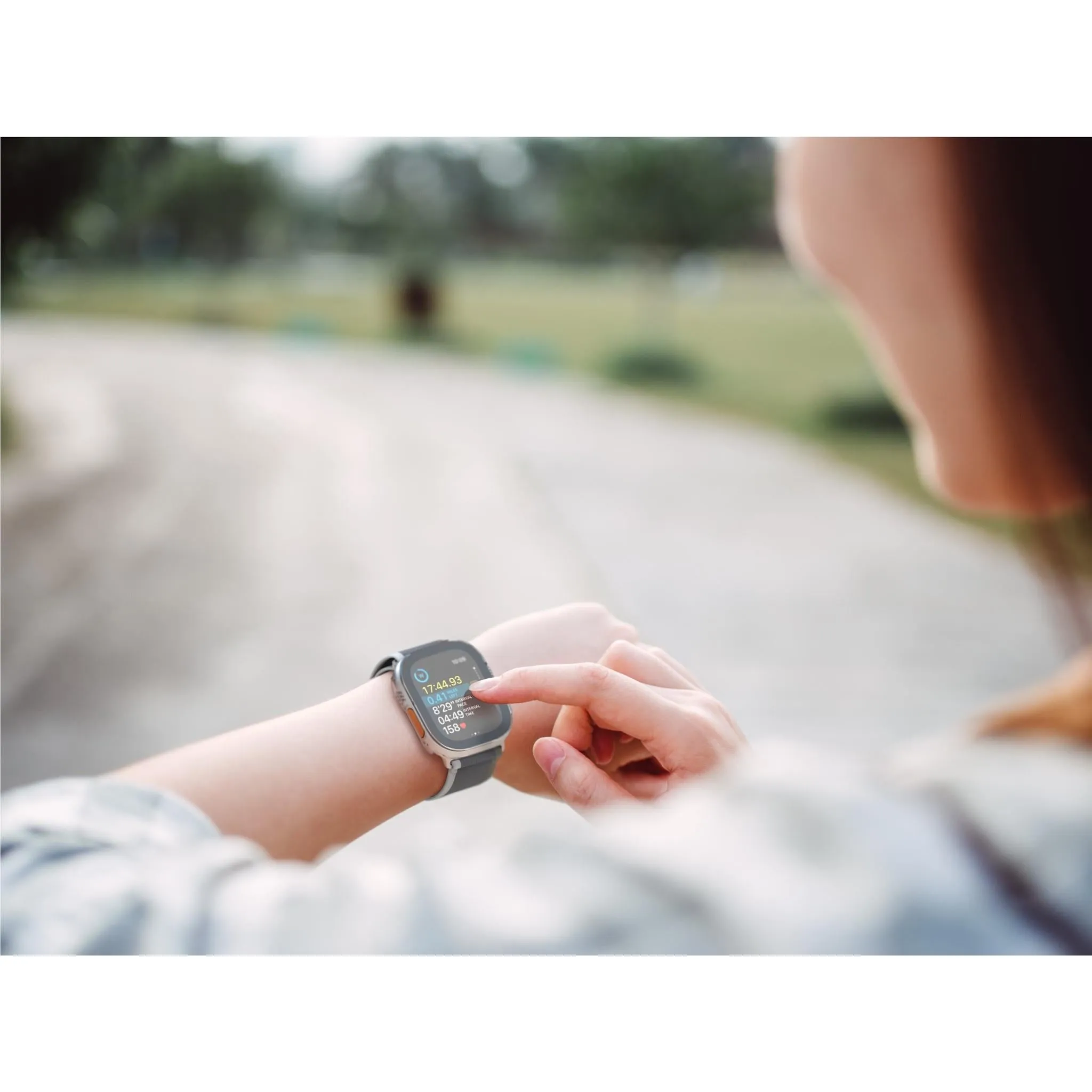 Belkin ScreenForce TemperedCurve 2-in-1 Screen Protector   Bumper for Apple Watch Ultra/Ultra 2