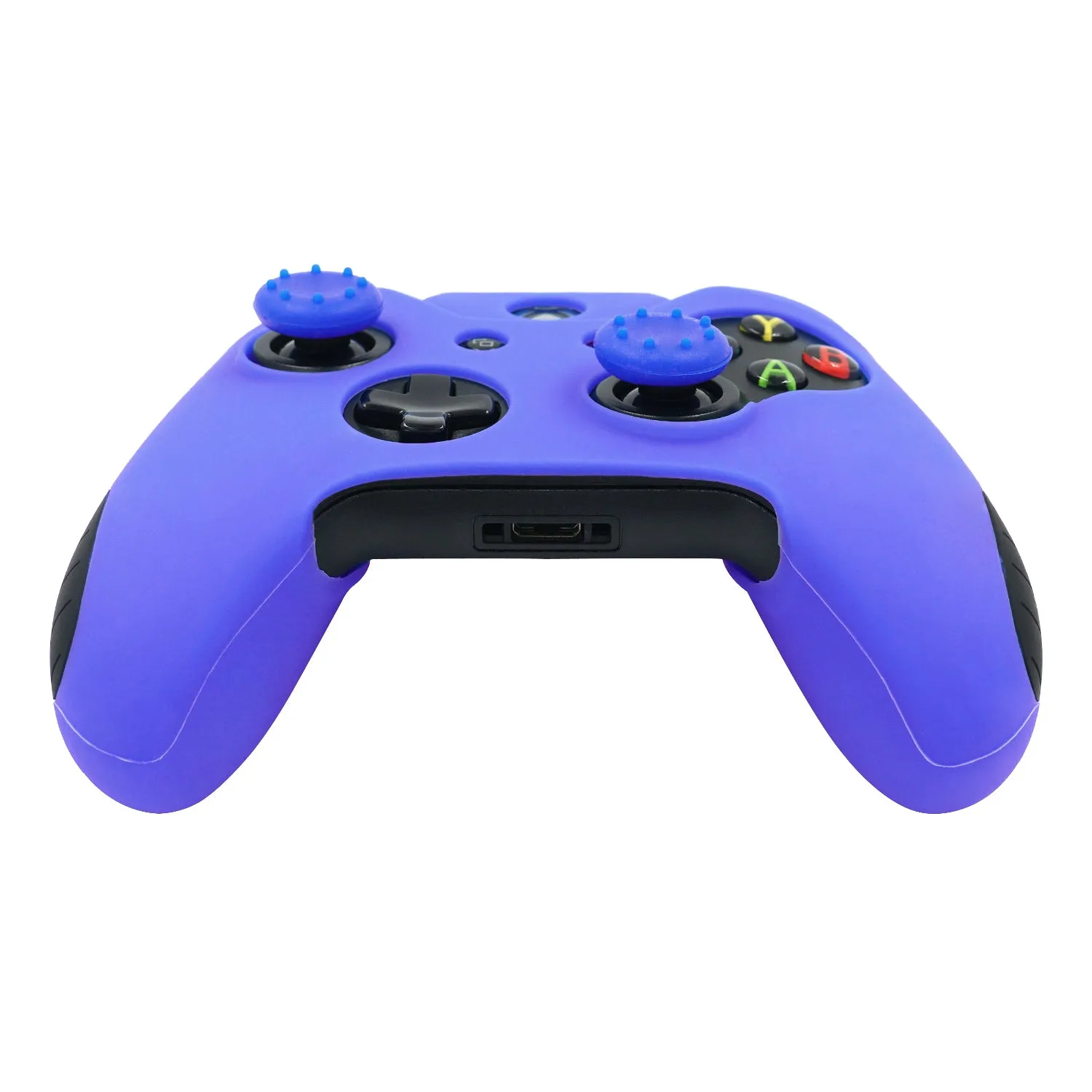 Blue Soft Silicone Thicker Skin Cover for Xbox One Controller Set (Not for Xbox One S or Xbox One X