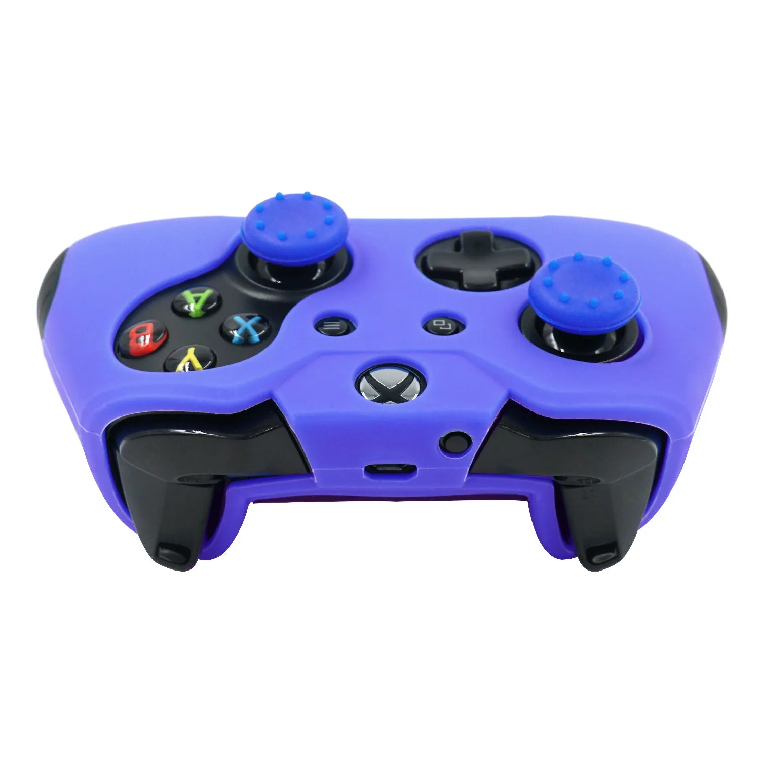 Blue Soft Silicone Thicker Skin Cover for Xbox One Controller Set (Not for Xbox One S or Xbox One X
