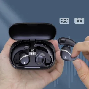 Bone Conduction True Wireless Ear Clip Ear Ultra-long Life Battery Headset