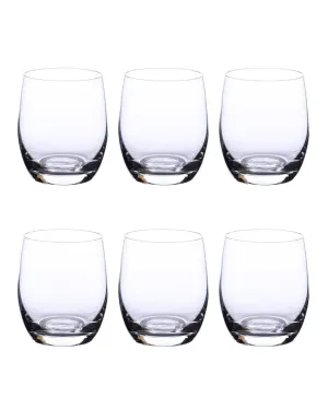 Club Whiskey Glass Clear Bohemia Crystal Beverageware | Set of 6 | 3 x 4 inches | 300ml
