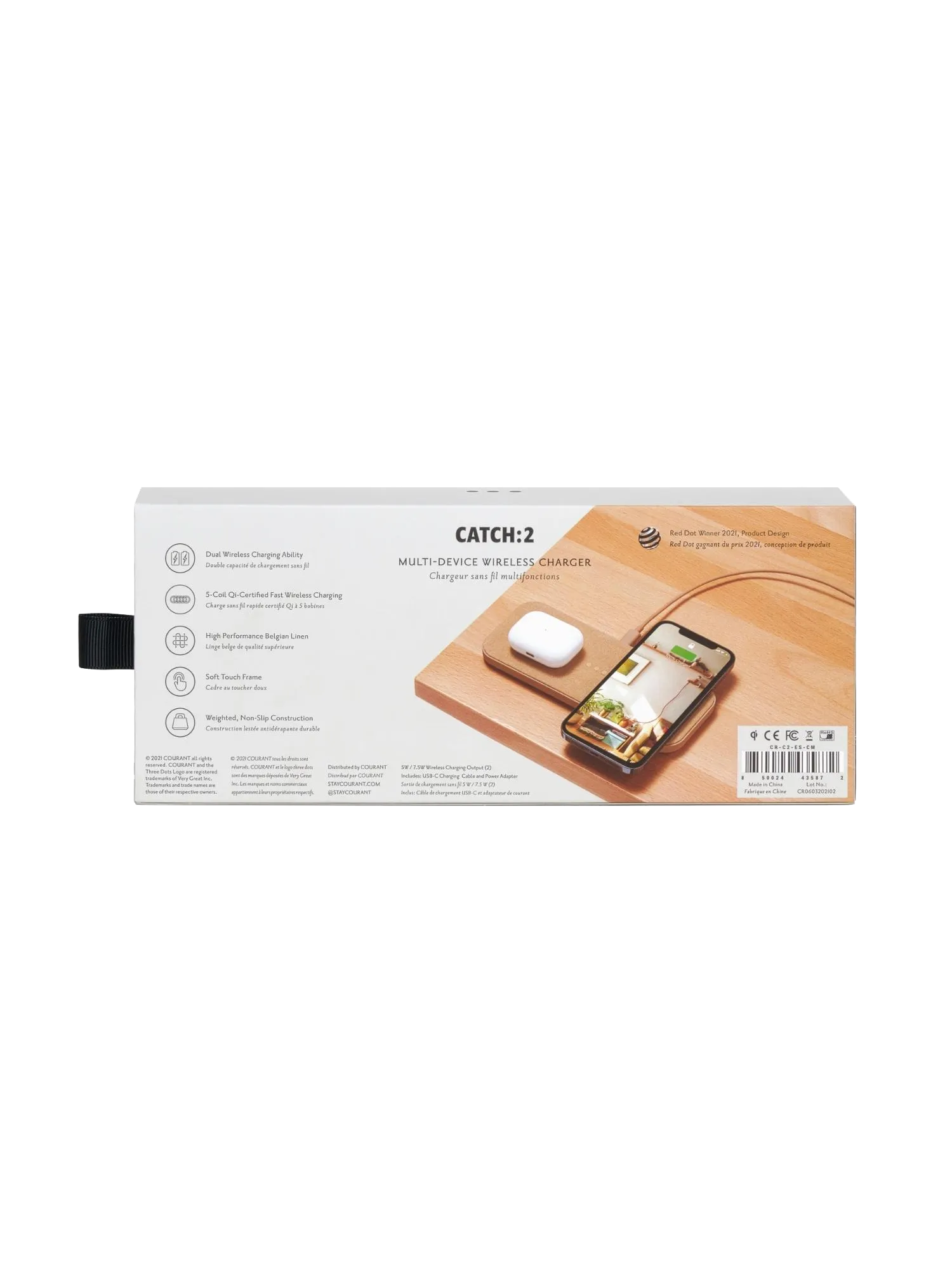 Courant CATCH:2 Wireless Charger (Camel)