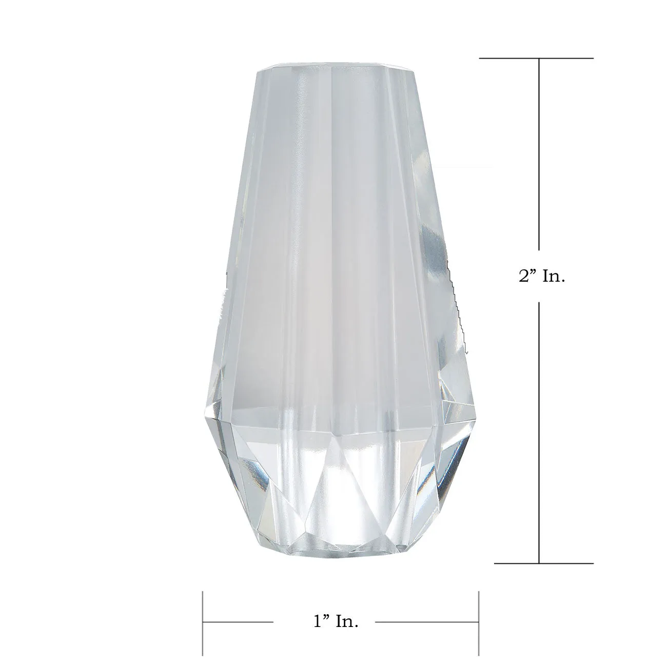 Crystal Column 2-inch with 10mm Center Hole