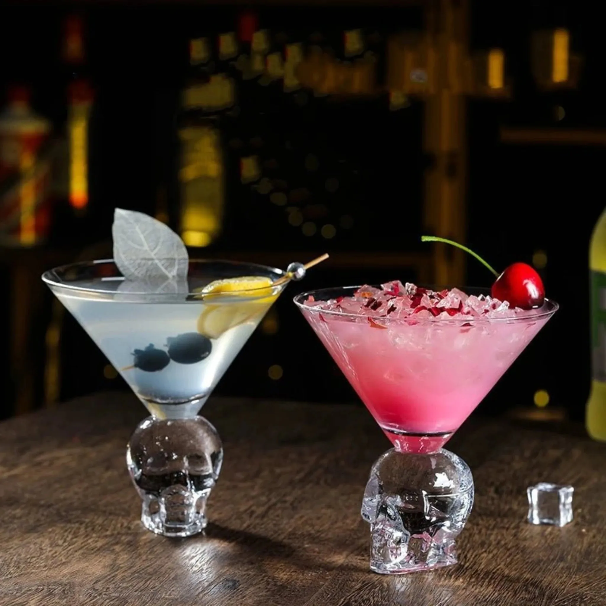 Crystal Skull Martini Glass | Unique Triangle Shape | 260ml