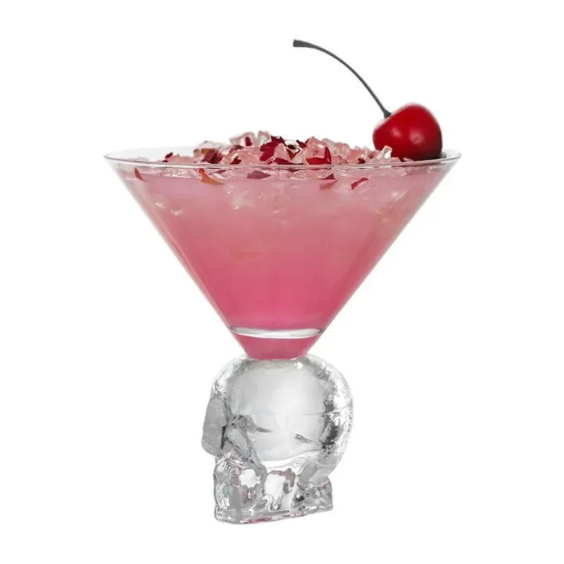 Crystal Skull Martini Glass | Unique Triangle Shape | 260ml