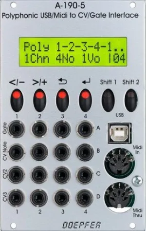 Doepfer A-190-5 Polyphonic Midi/USB-to-CV/Gate Interface