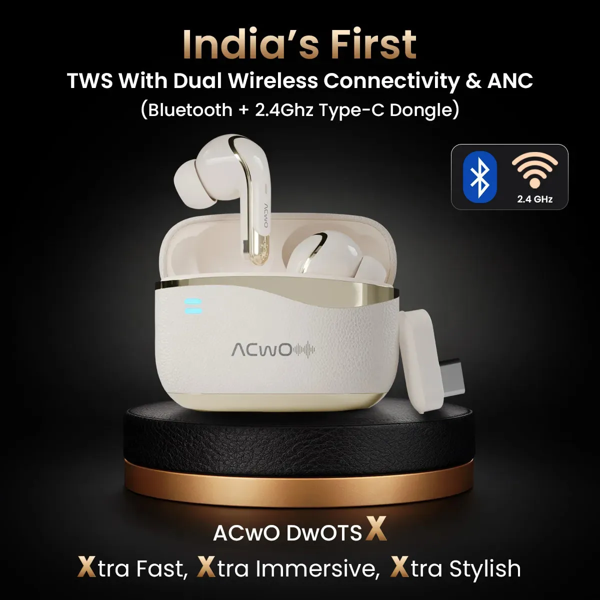 DwOTS X  Gaming Earbuds For Gamers With ANC & Near Zero Lag
