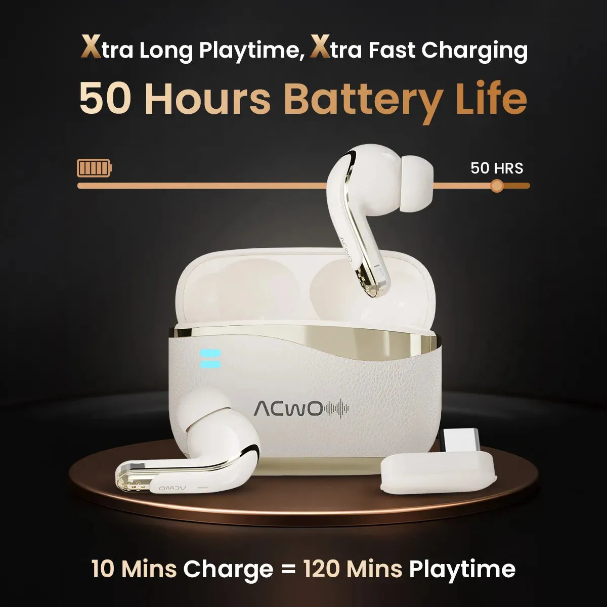 DwOTS X  Gaming Earbuds For Gamers With ANC & Near Zero Lag
