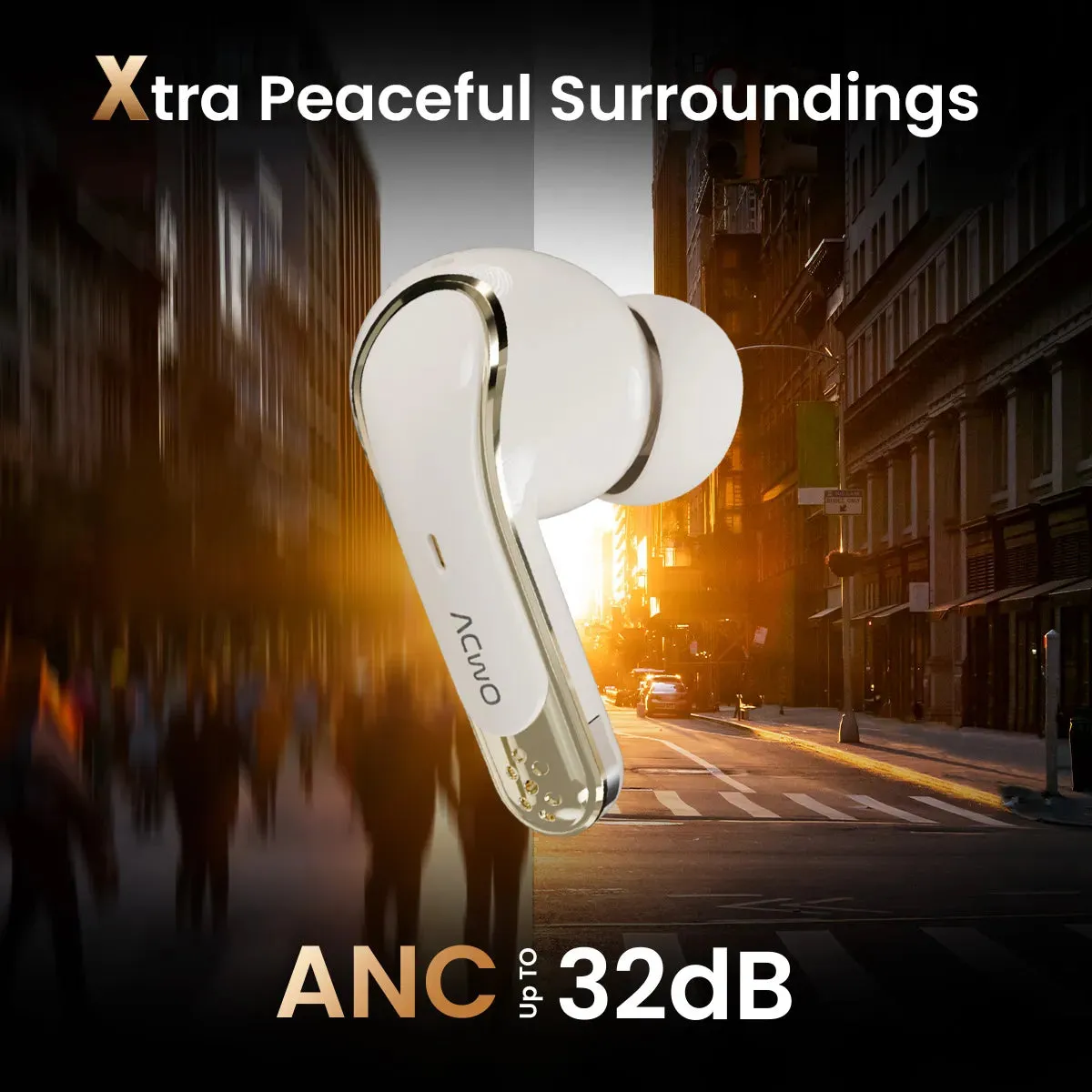 DwOTS X  Gaming Earbuds For Gamers With ANC & Near Zero Lag