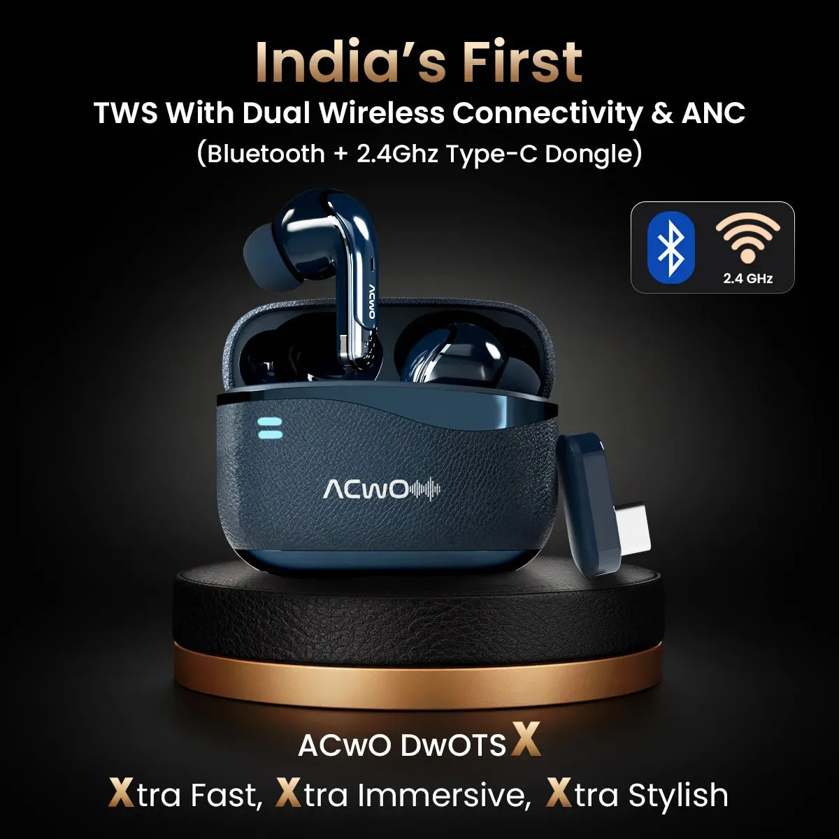 DwOTS X  Gaming Earbuds For Gamers With ANC & Near Zero Lag