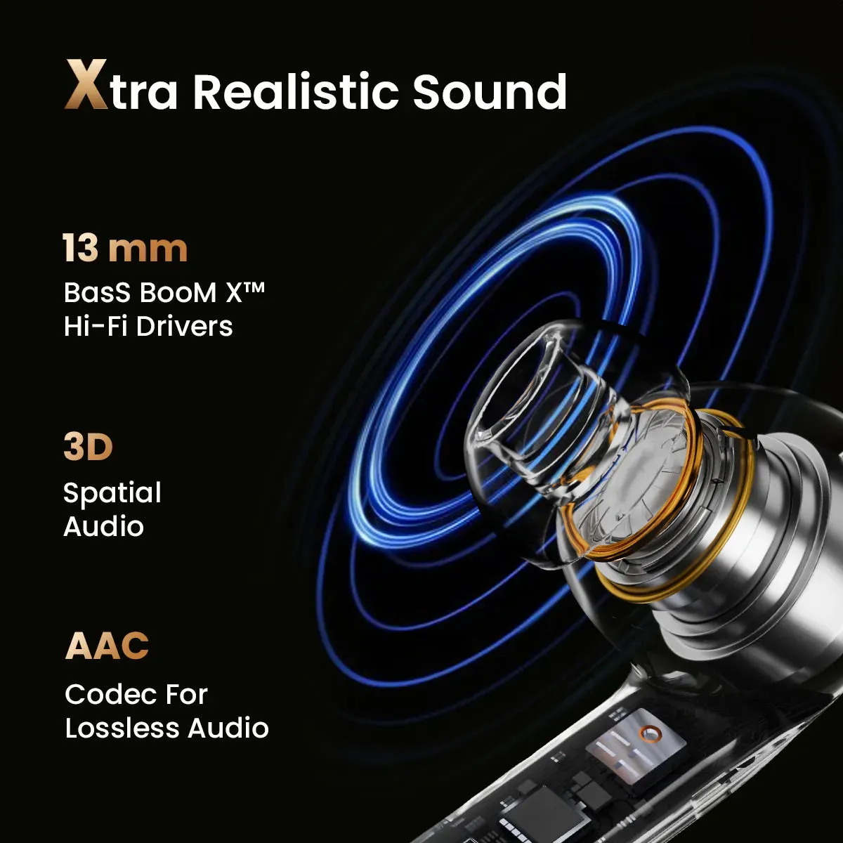 DwOTS X  Gaming Earbuds For Gamers With ANC & Near Zero Lag