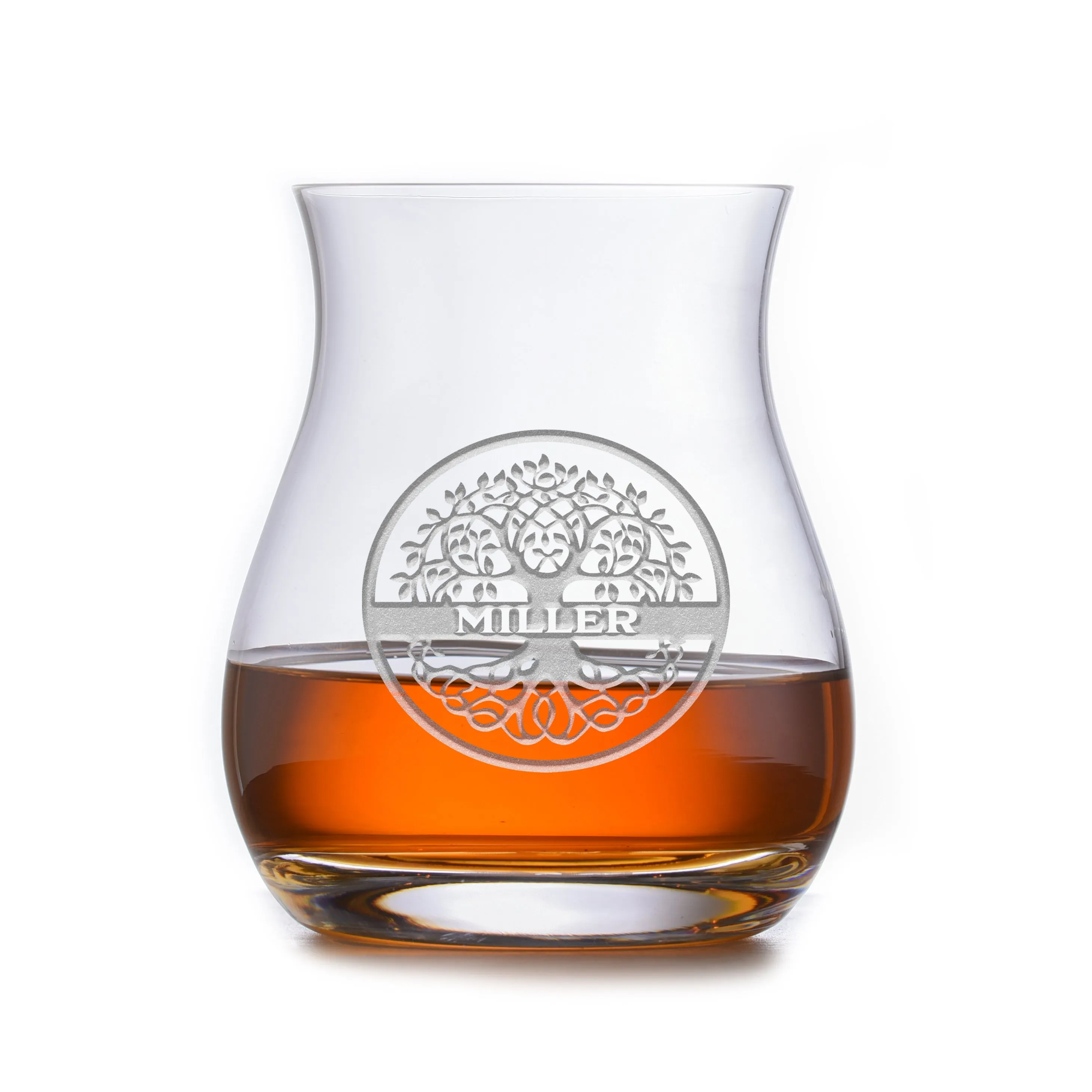 Family Tree Personalized Canadian Whiskey Glass