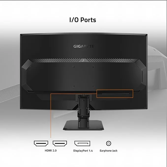 GIGABYTE GS32QC 31.5" 165Hz 1440P Curved Gaming Monitor, 2560x1440 VA 1500R Display, 1ms