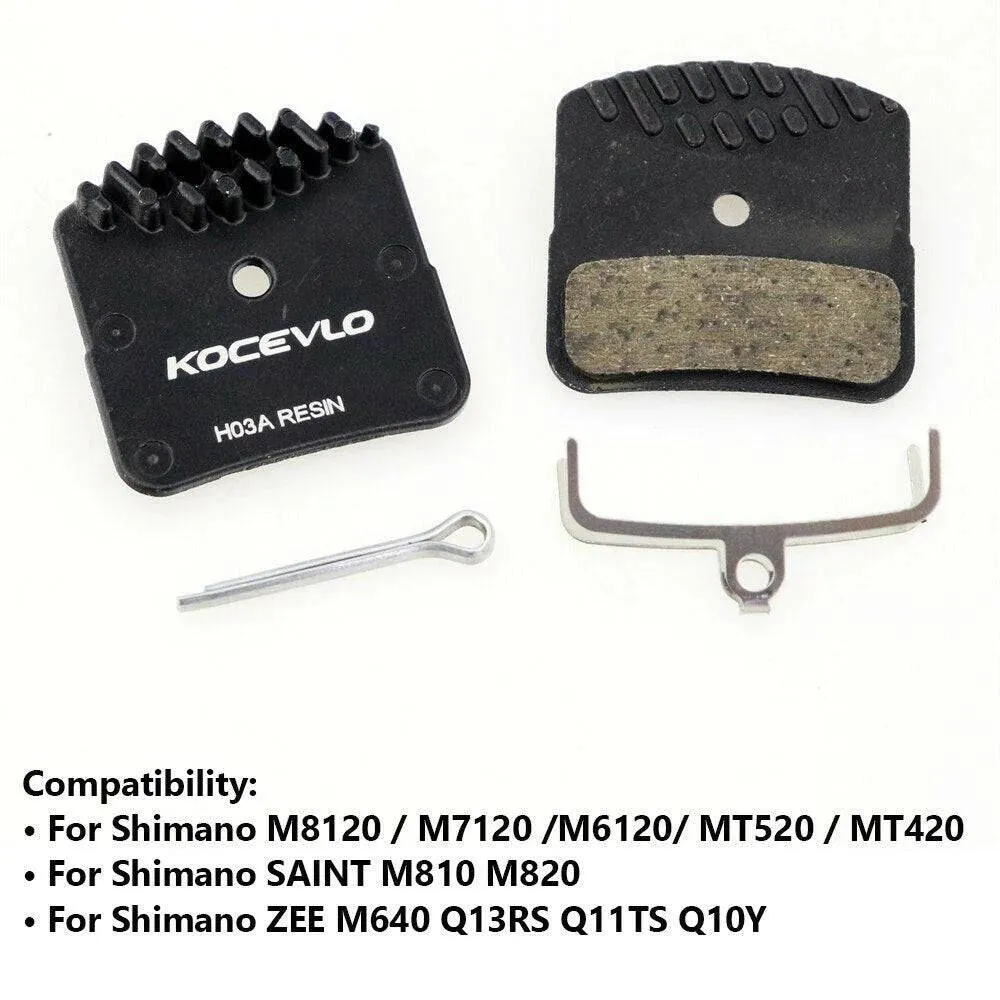 KOCEVLO  Ice Tech Pads  H03A  Resin Pads Disc Brake Pads For  4 Piston XT M820 M640 M6120 Brake Pads