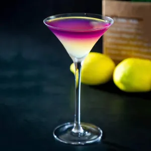 Lady Martini Glass  (set of 2)Handcrafted Martini Cocktail Glass