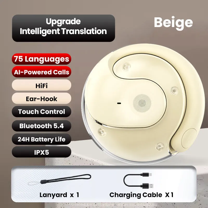 LAST DAY SALE 75% OFFHY-T26 Pro Wireless Bluetooth Translation Earbuds
