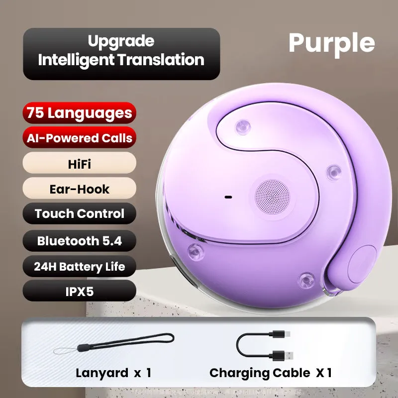 LAST DAY SALE 75% OFFHY-T26 Pro Wireless Bluetooth Translation Earbuds