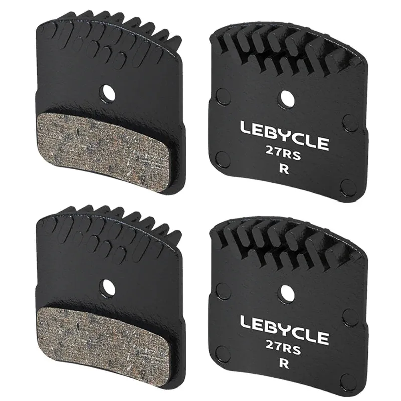 Lebycle MTB fin-shaped High-end brake pads Full Metallic Resin Ice Cooling Tech Brake Pads For SAINT M810 M820 BR-RS405 BR-M9000