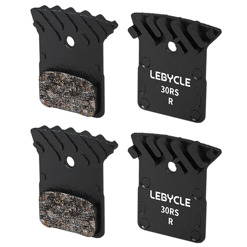 Lebycle MTB fin-shaped High-end brake pads Full Metallic Resin Ice Cooling Tech Brake Pads For SAINT M810 M820 BR-RS405 BR-M9000