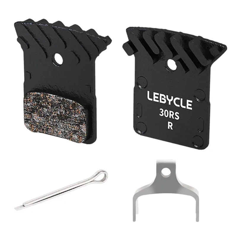 Lebycle MTB fin-shaped High-end brake pads Full Metallic Resin Ice Cooling Tech Brake Pads For SAINT M810 M820 BR-RS405 BR-M9000