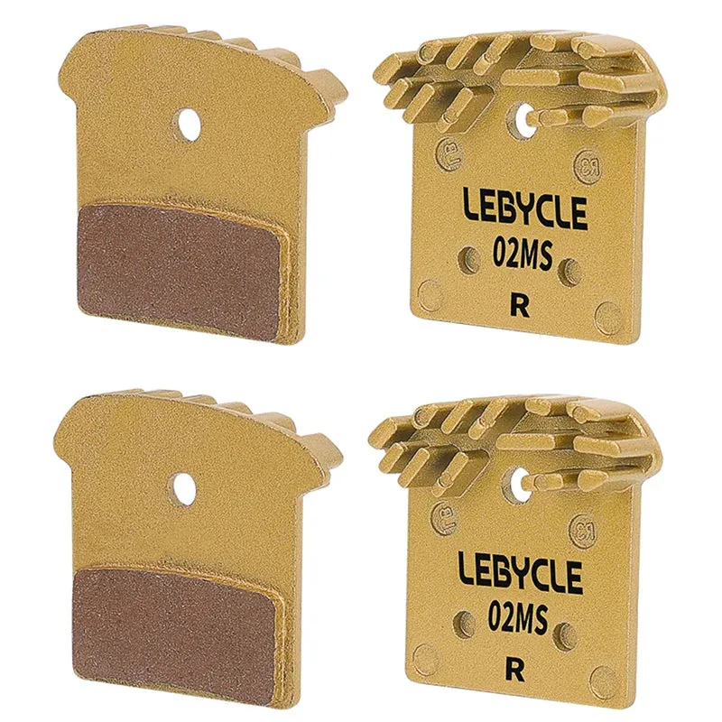 Lebycle MTB fin-shaped High-end brake pads Full Metallic Resin Ice Cooling Tech Brake Pads For SAINT M810 M820 BR-RS405 BR-M9000