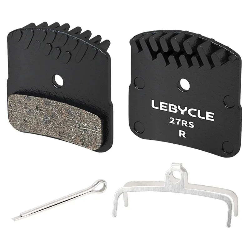 Lebycle MTB fin-shaped High-end brake pads Full Metallic Resin Ice Cooling Tech Brake Pads For SAINT M810 M820 BR-RS405 BR-M9000
