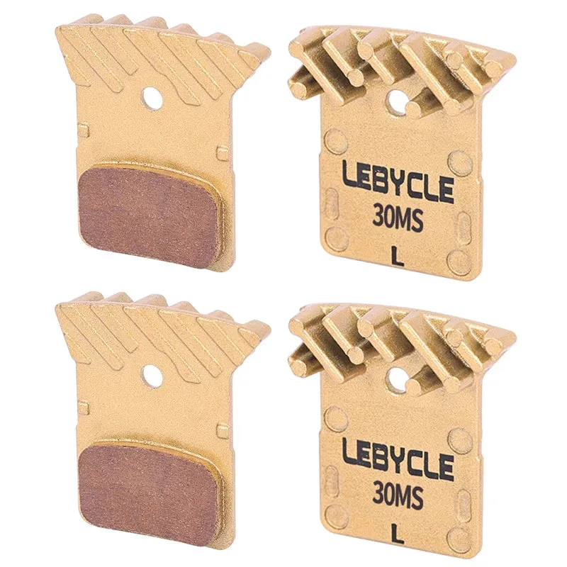 Lebycle MTB fin-shaped High-end brake pads Full Metallic Resin Ice Cooling Tech Brake Pads For SAINT M810 M820 BR-RS405 BR-M9000