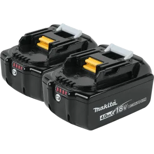 Makita 18V LXT? Lithium-Ion 4.0 Ah Battery, 2-Pack - BL1840B-2